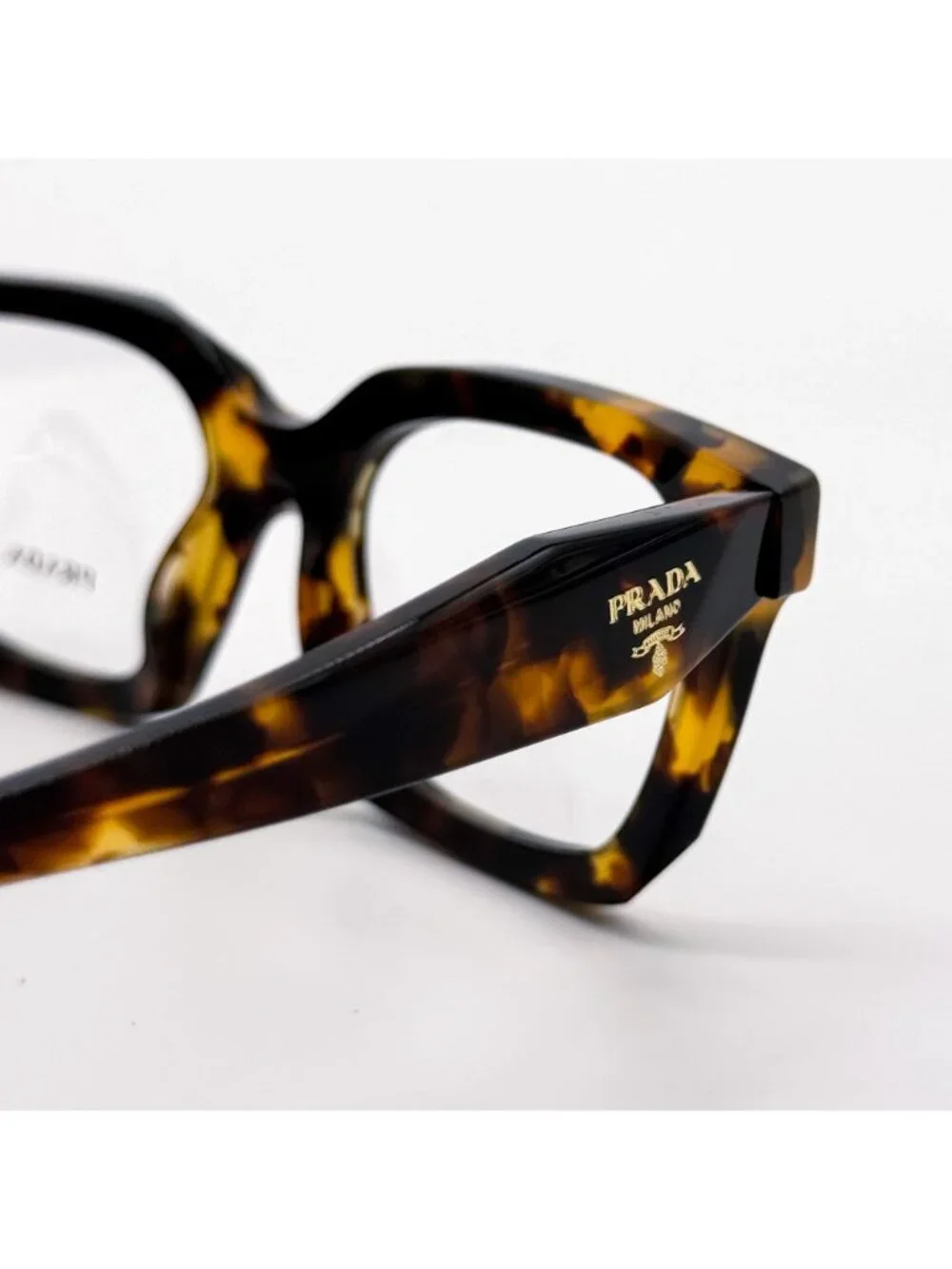 New Prada VPR C08 Women Havana Square Eyeglasses PRC08V 14L1O1